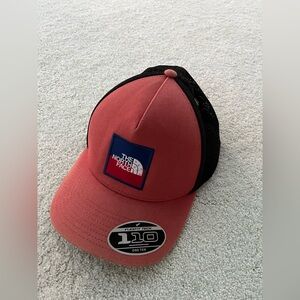 The North Face Coral and Black Cap